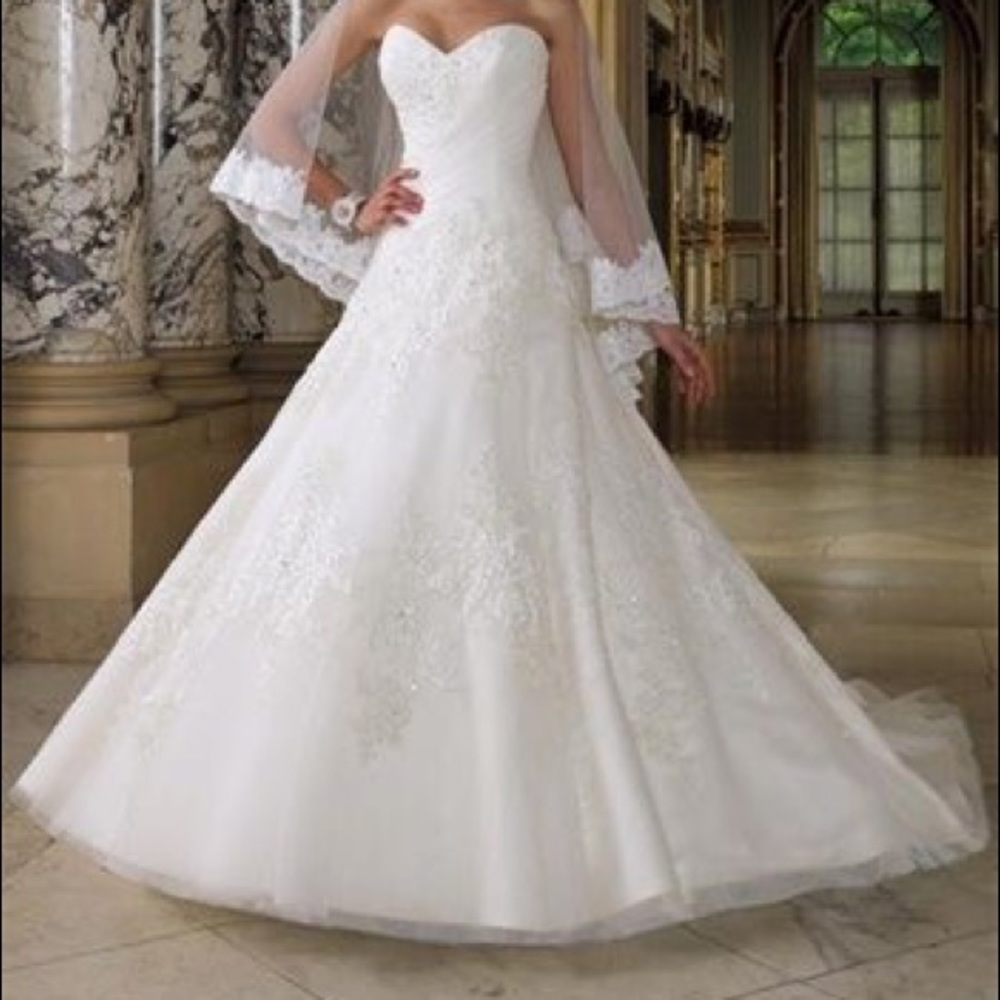 David Tutera a-line wedding gown